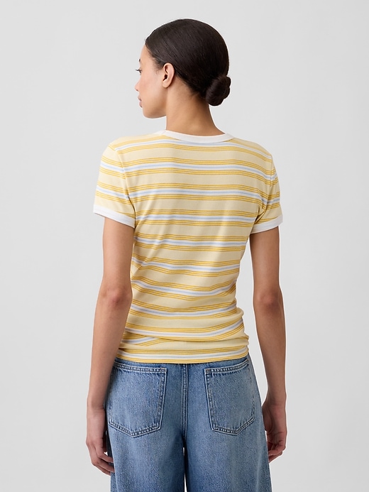 Image number 2 showing, Modern Ribbed Crewneck T-Shirt