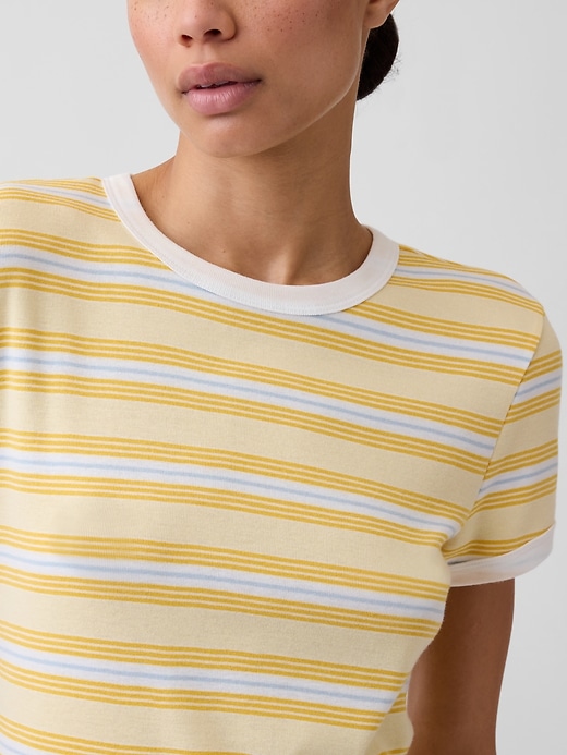 Image number 4 showing, Modern Ribbed Crewneck T-Shirt