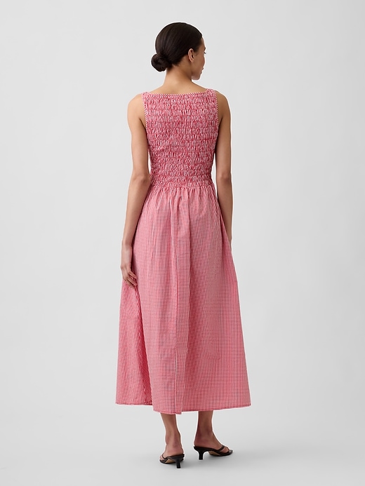Image number 2 showing, Smocked Boatneck Maxi Dress