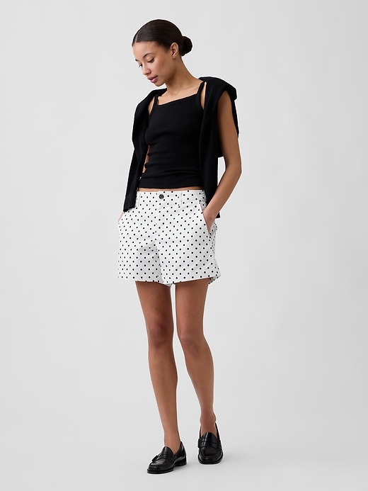 Image number 1 showing, 5" Mid Rise Downtown Khaki Shorts