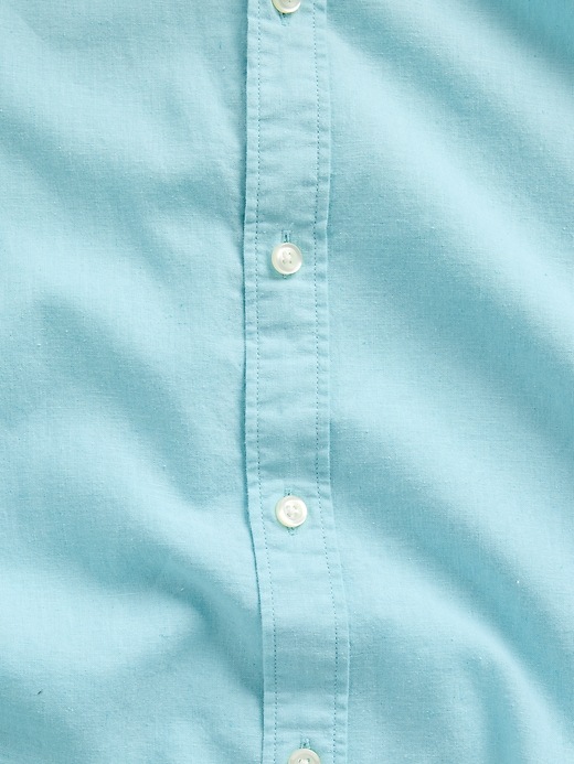 Image number 4 showing, Linen-Blend Shirt in Standard Fit