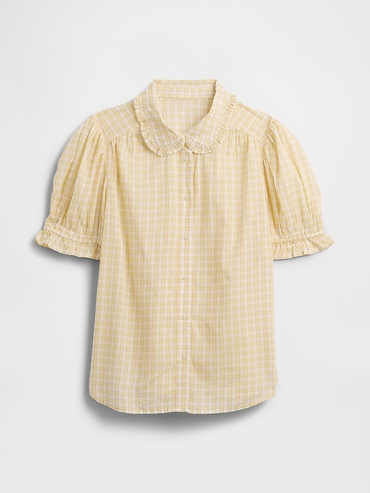 Image number 5 showing, Relaxed Voile Puff Sleeve Top