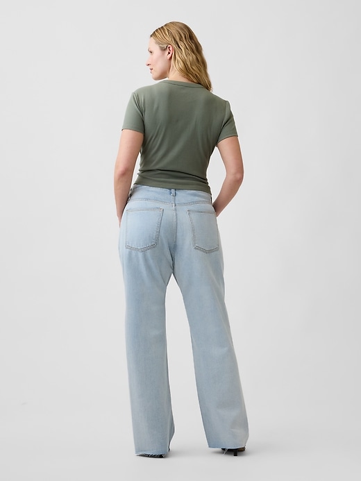 Image number 6 showing, Low Slung Relaxed Straight Jeans