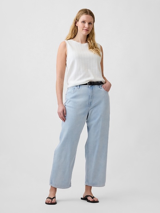 Image number 5 showing, Low Slung SuperSoft Relaxed Straight Crop Jeans