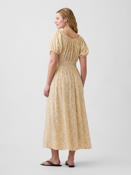 Image number 5 showing, Puff Sleeve Maxi Dress