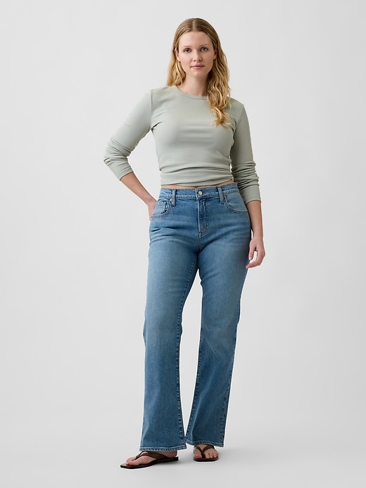 Image number 5 showing, Mid Rise Baby Boot Jeans