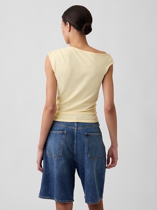 Image number 2 showing, Stretch Jersey Off-Shoulder Top