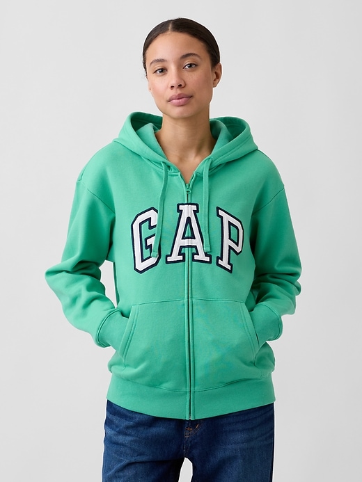 Image number 1 showing, Relaxed Gap Logo Zip Hoodie