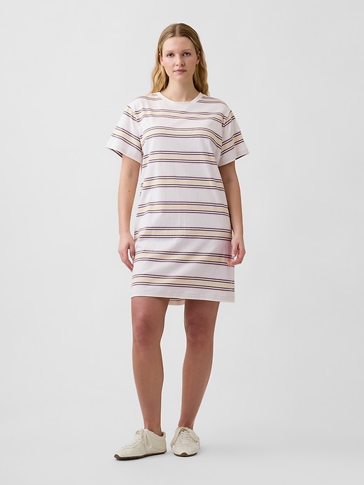 Image number 4 showing, Relaxed Stripe T-Shirt Mini Dress