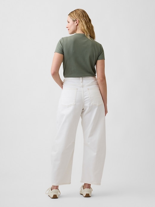 Image number 6 showing, High Rise Barrel Jeans