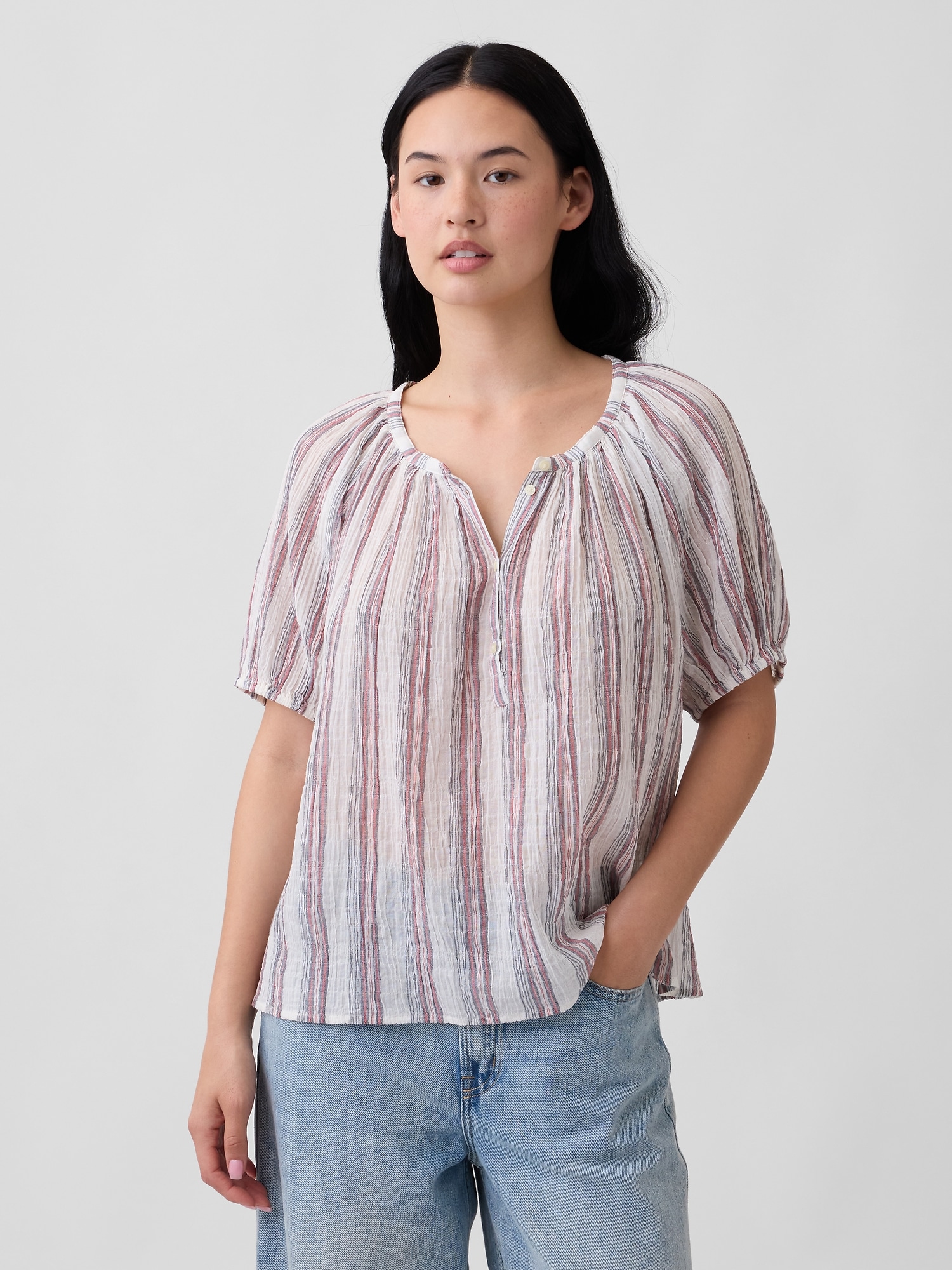 Oversized Puff Sleeve Top