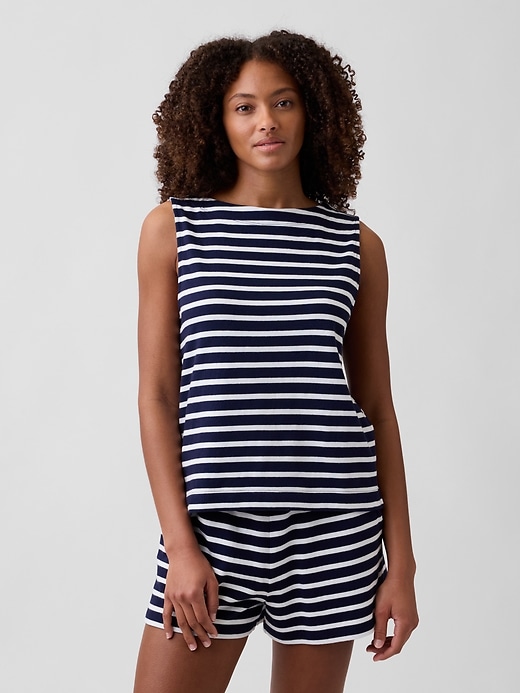Image number 1 showing, Stripe Boatneck Top