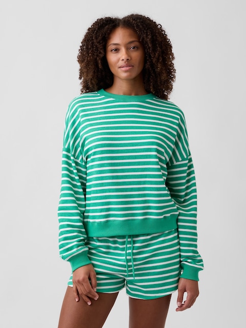 Relaxed Wedge French Terry Sweatshirt