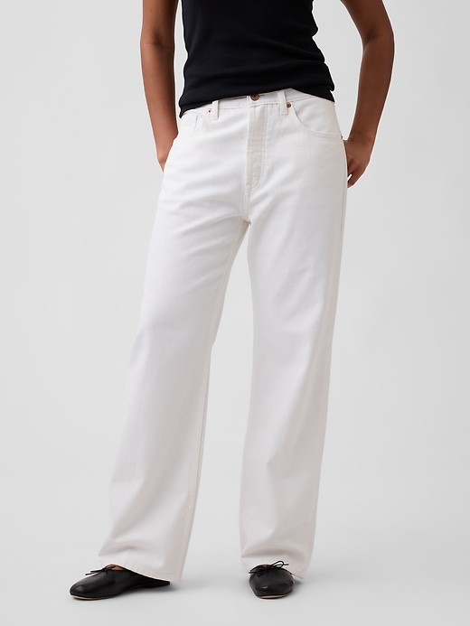 Image number 2 showing, Low Slung Relaxed Straight Jeans