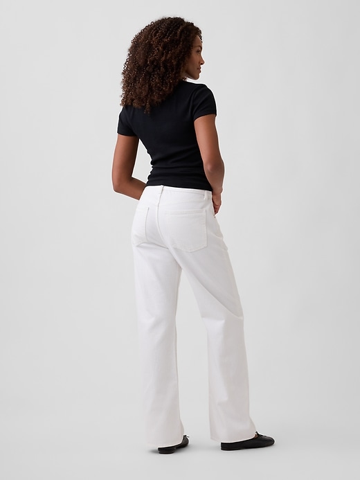 Image number 4 showing, Low Slung Relaxed Straight Jeans