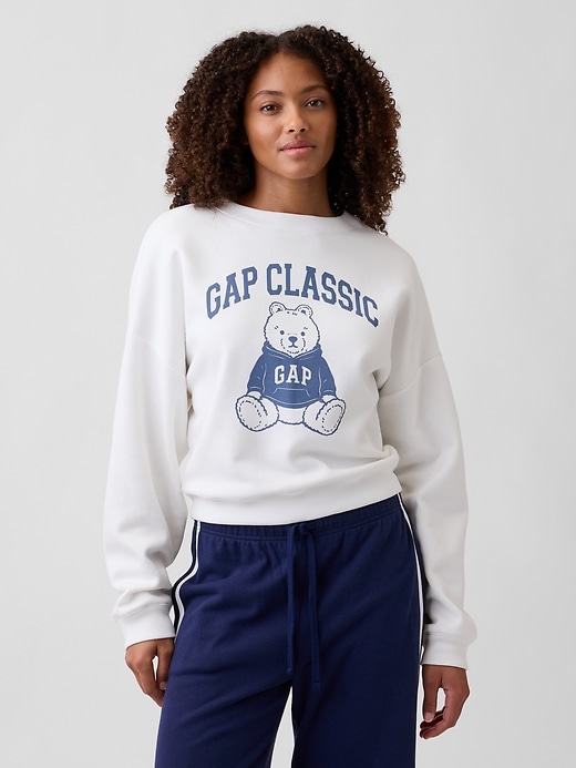 Image number 1 showing, Oversized Gap Graphic Wedge Crewneck Sweatshirt