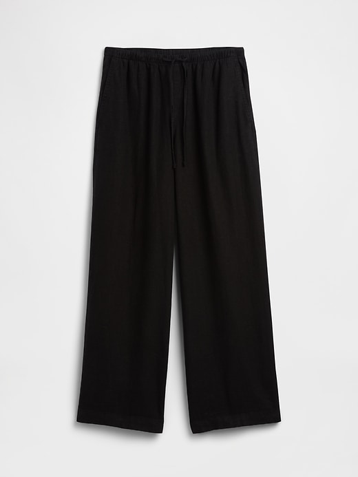 Image number 7 showing, Relaxed Linen-Blend Wide-Leg Pants