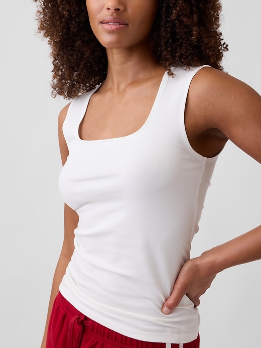 Image number 4 showing, Squareneck Shell Tank Top