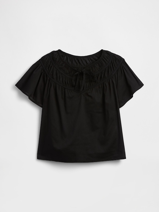 Image number 5 showing, Splitneck Flutter Sleeve Top