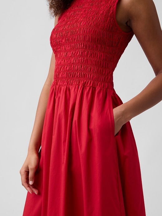 Image number 3 showing, Smocked Boatneck Maxi Dress