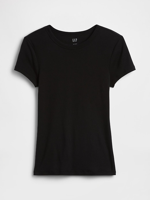 Image number 5 showing, Modern Ribbed Crewneck T-Shirt