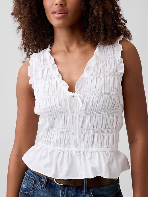 Image number 4 showing, Smocked Sleeveless Top