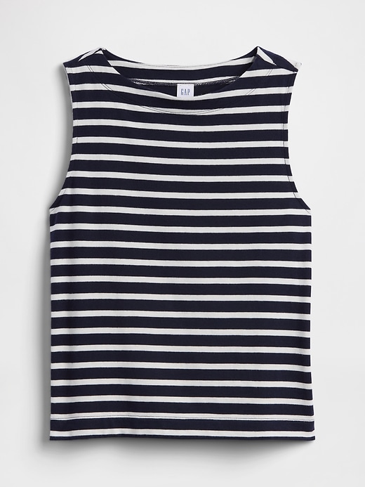 Image number 5 showing, Stripe Boatneck Top