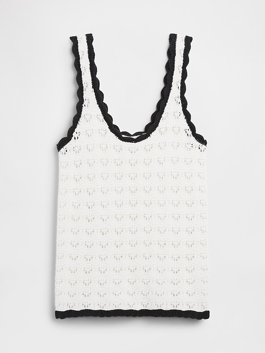 Image number 5 showing, Crochet Scoopneck Tank Top