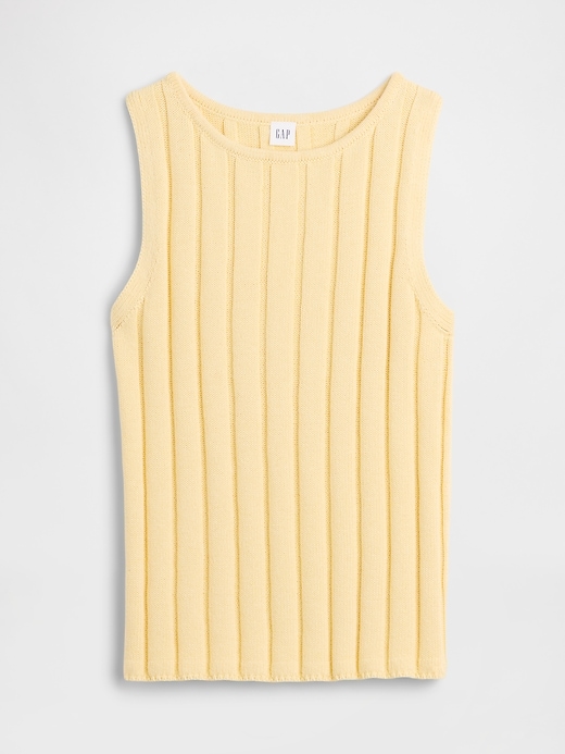 Image number 5 showing, Relaxed Ribbed Boatneck Tank Top