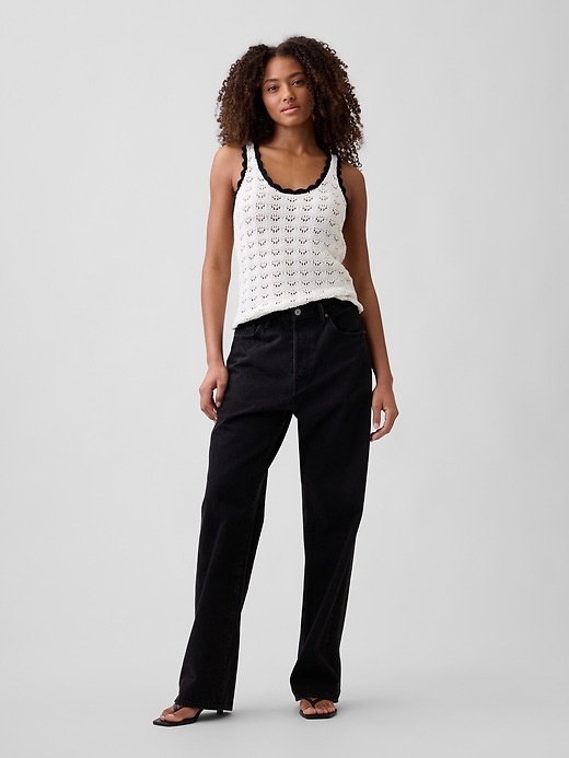 Image number 3 showing, Crochet Scoopneck Tank Top