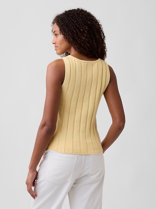 Image number 2 showing, Relaxed Ribbed Boatneck Tank Top