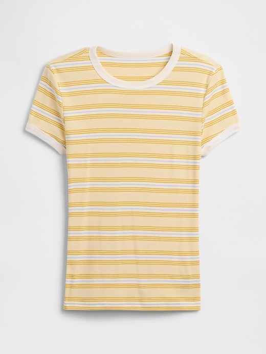 Image number 5 showing, Modern Ribbed Crewneck T-Shirt