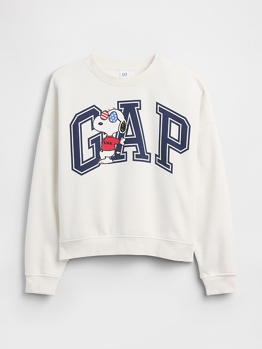 Image number 5 showing, Peanuts Oversized Wedge Crewneck Sweatshirt