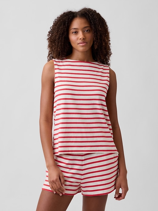 Image number 1 showing, Stripe Boatneck Top