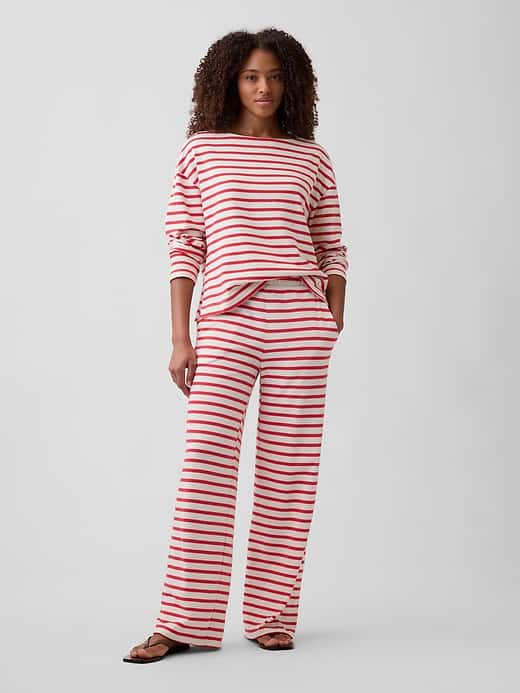 Image number 1 showing, Stripe Pull-On Pants