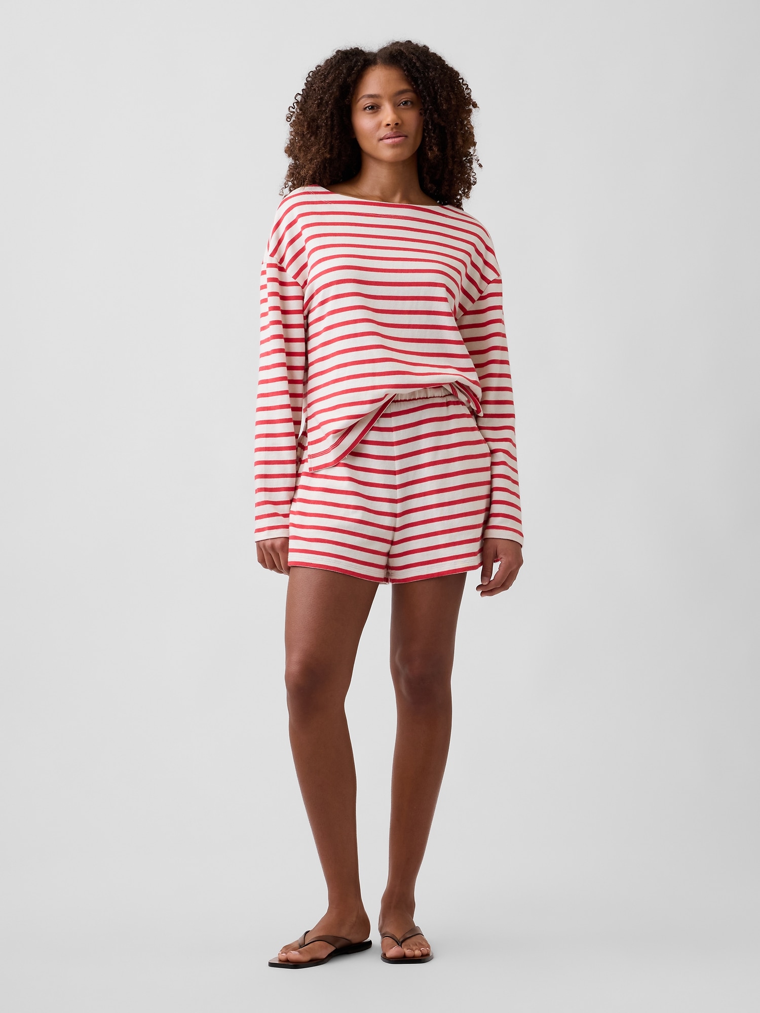 Pull-On Stripe Shorts