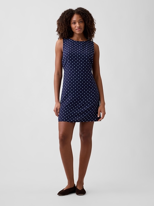 Image number 1 showing, Print Sleeveless Mini Dress