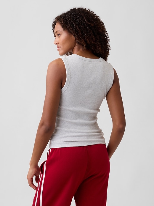 Image number 2 showing, Ribbed Scoopneck Tank Top