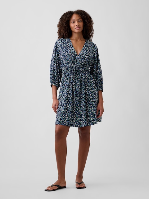 V-Neck Mini Dress
