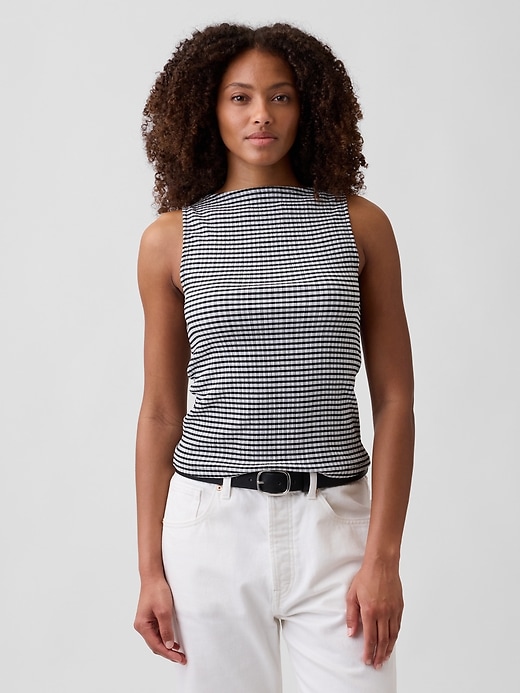 Image number 1 showing, Boatneck Tank Top
