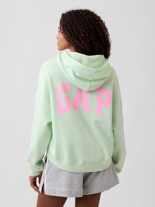 Image number 2 showing, Relaxed Gap Mini-Logo Cropped Hoodie