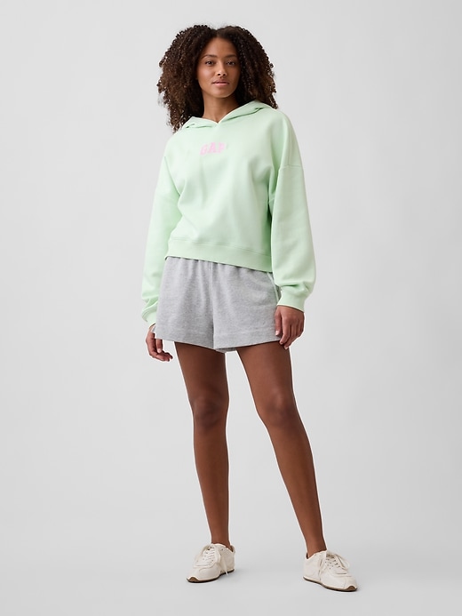 Image number 3 showing, Relaxed Gap Mini-Logo Cropped Hoodie