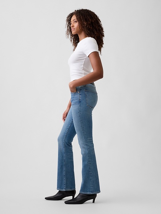 Image number 3 showing, Mid Rise Baby Boot Jeans
