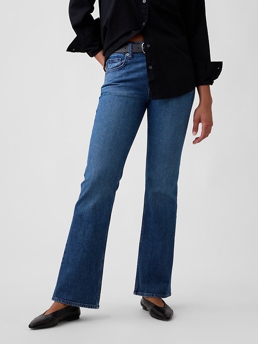 Image number 2 showing, Mid Rise Baby Boot Jeans