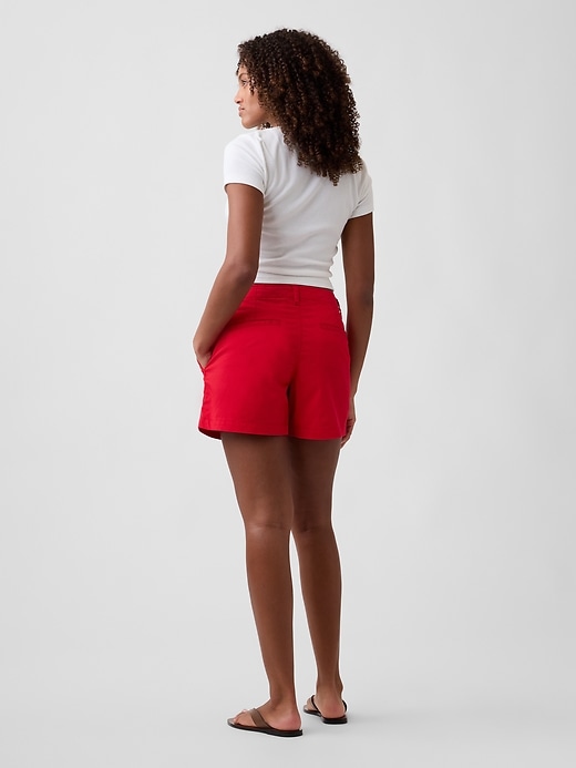 Image number 4 showing, 5" Mid Rise Downtown Khaki Shorts