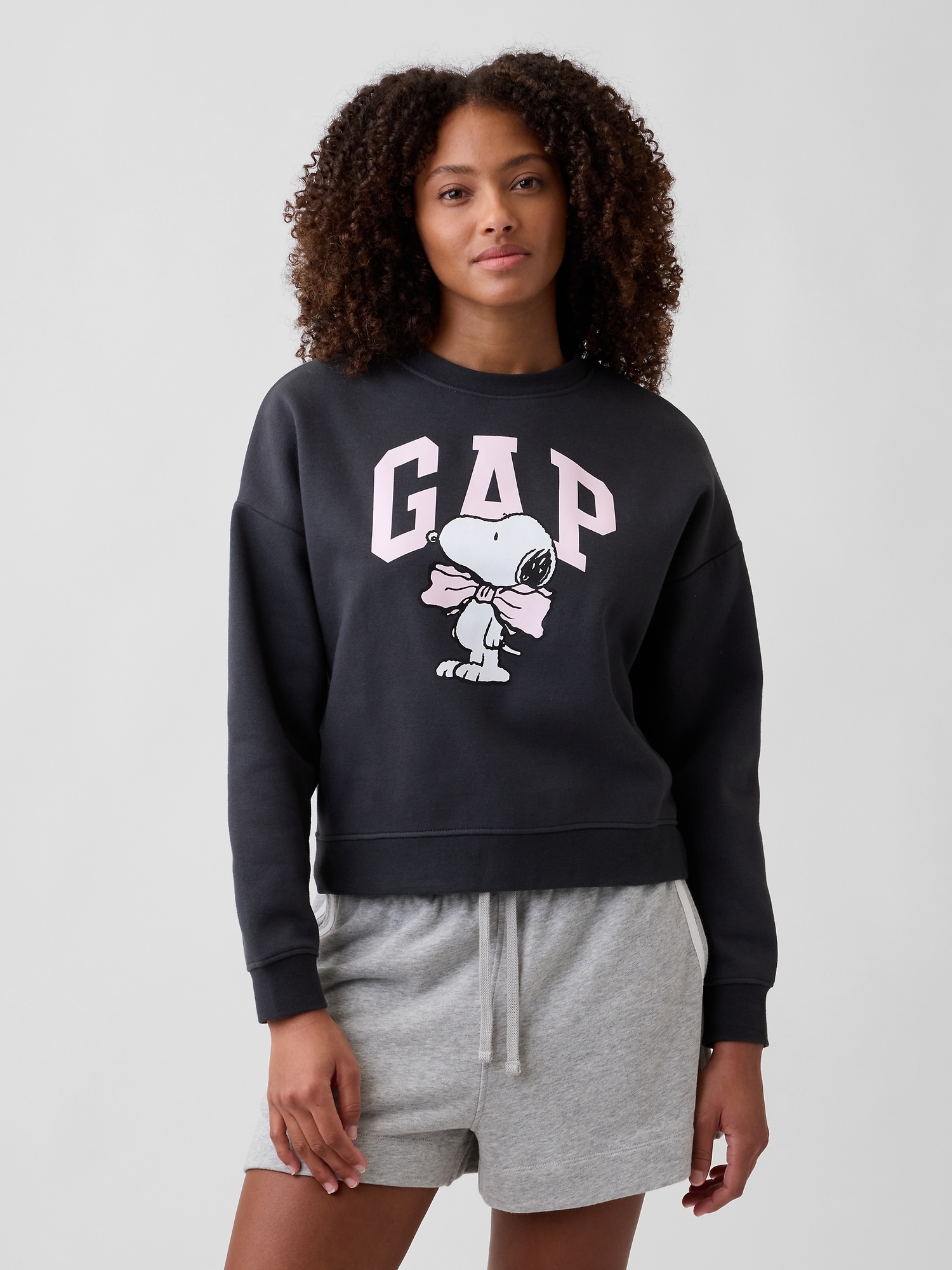 Oversized Wedge Crewneck Sweatshirt
