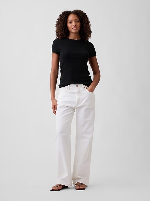Image number 3 showing, Modern Ribbed Crewneck T-Shirt