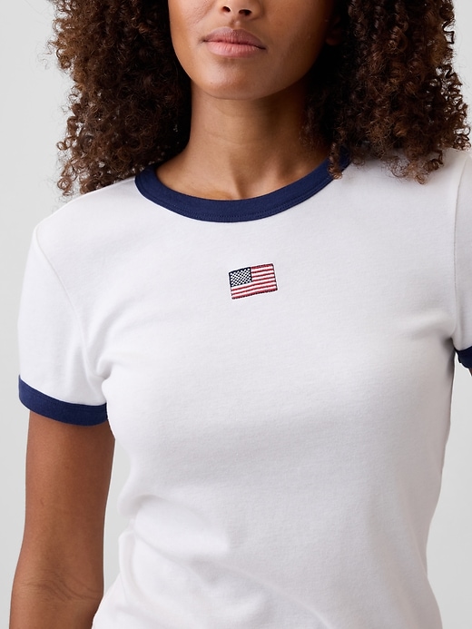 Image number 4 showing, Modern Ribbed Crewneck T-Shirt