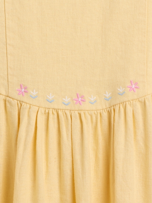 Image number 3 showing, Kids Linen-Blend Dress
