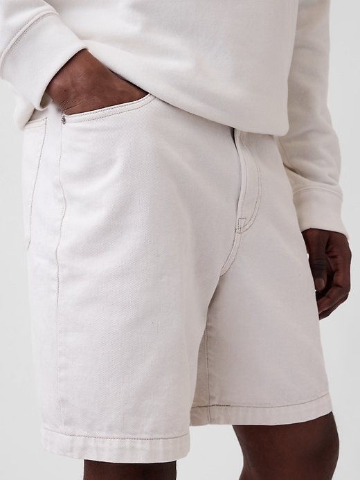 Image number 5 showing, 9" Loose Denim Shorts